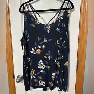 Size 2X Maurice’s Floral Strappy tank top